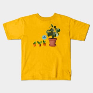 Pilea Mama and Babies Kids T-Shirt